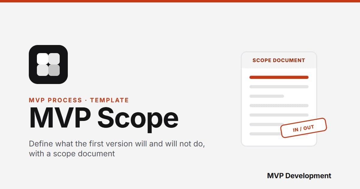MVP Scope: How to Define It (with a Scope Document Template)