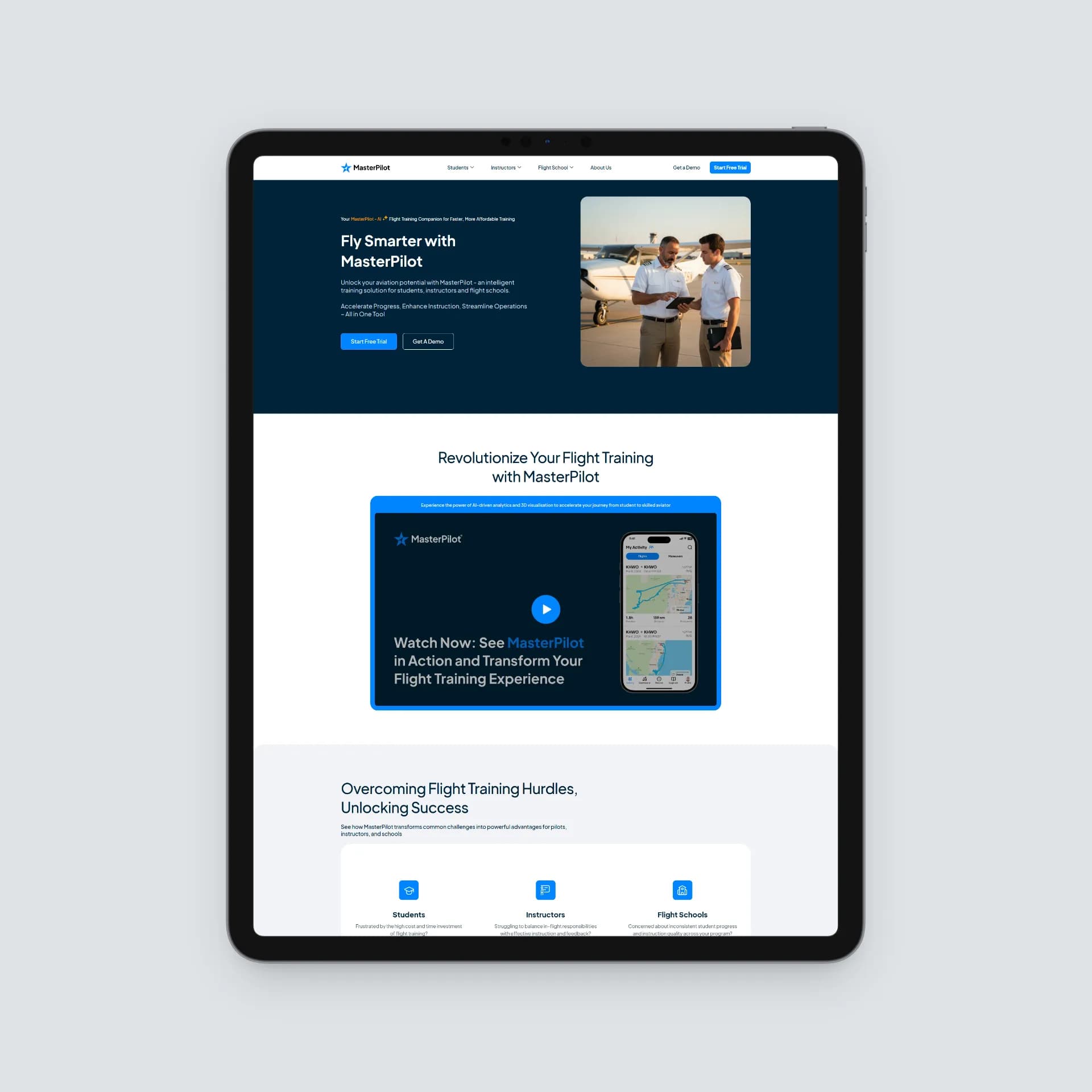 MasterPilot — EdTech · Real-Time SaaS MVP